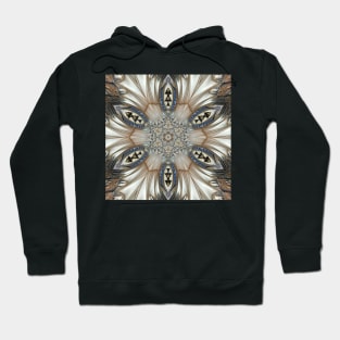decorative art nouveau styled pattern in grey brown blue and beige Hoodie